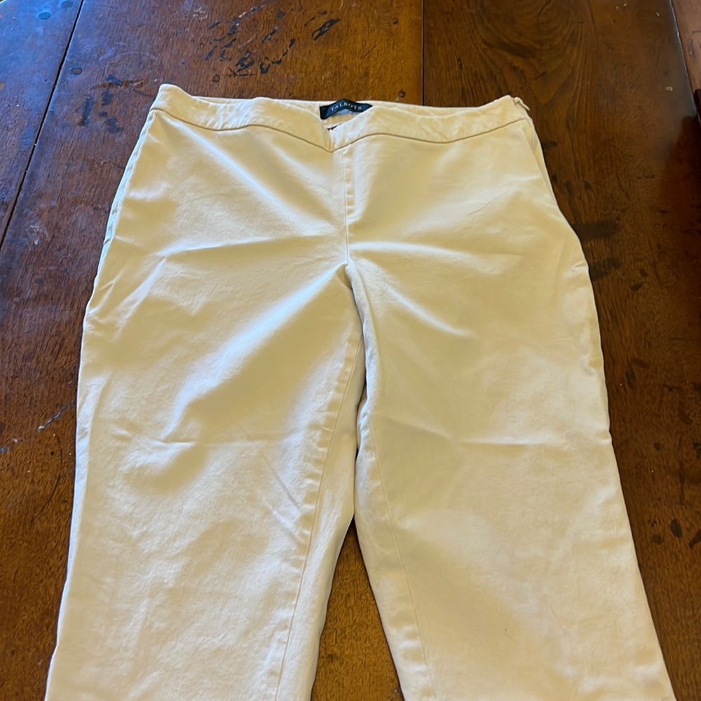Talbots Size 10P Chatham Ankle Curvy khaki pants